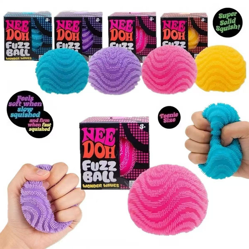 Spike Ball Game - Bola Gelombang Squishy Needoh, Bola Plush