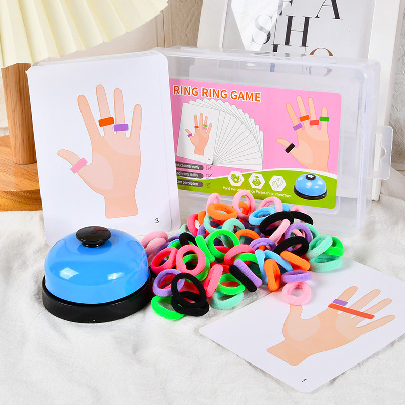 Party Games Kids Indoor - Mainan pendidikan anak, cincin jari papan