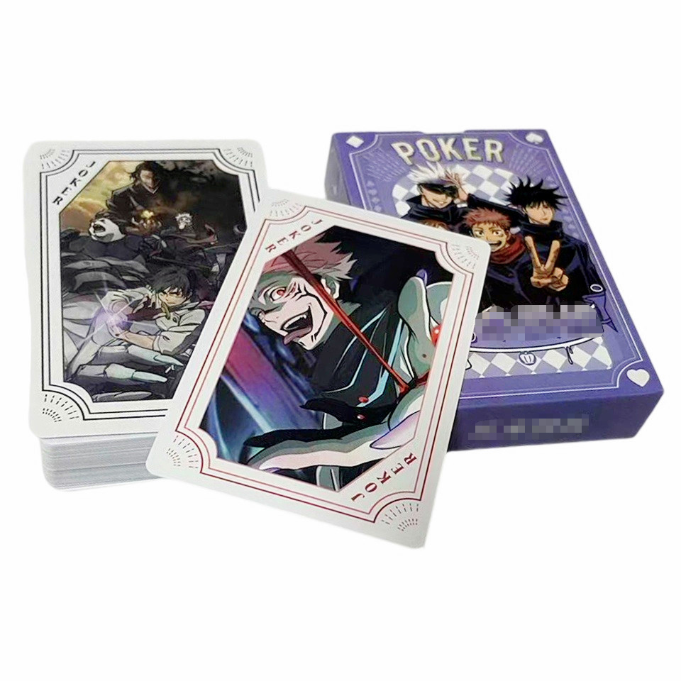 Party Games Kids Indoor - Jujitsu Kaisen Bermain Kartu Poker Permainan