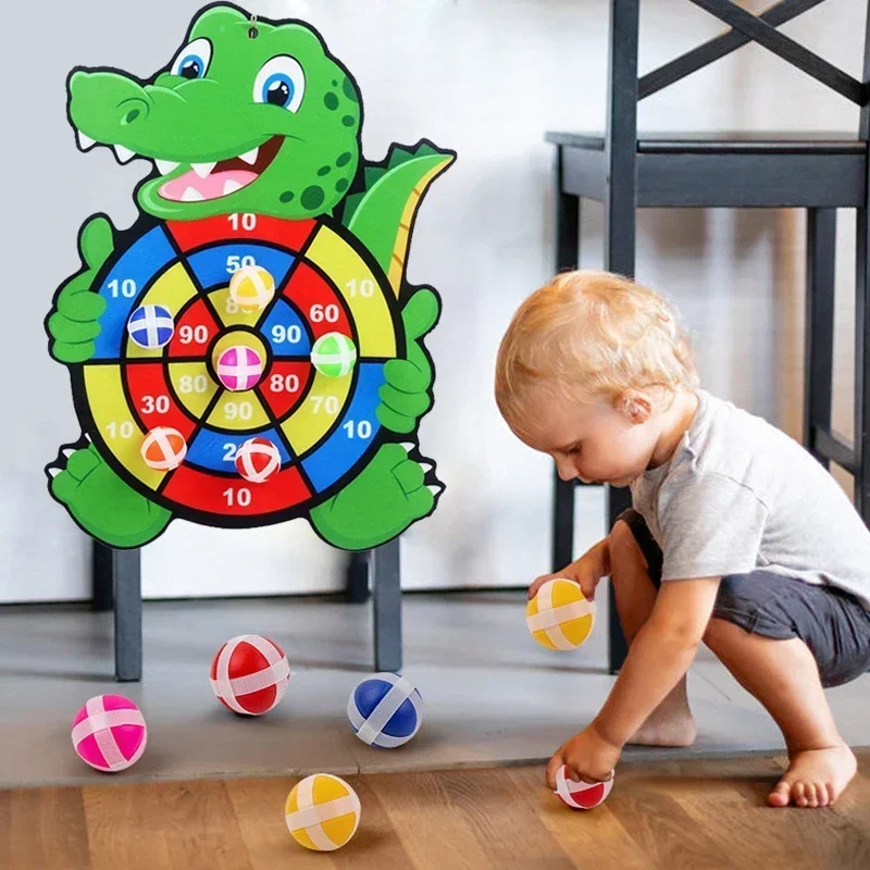 Party Games Kids Indoor - Permainan Edukasi Papan Dart Bola Lengket