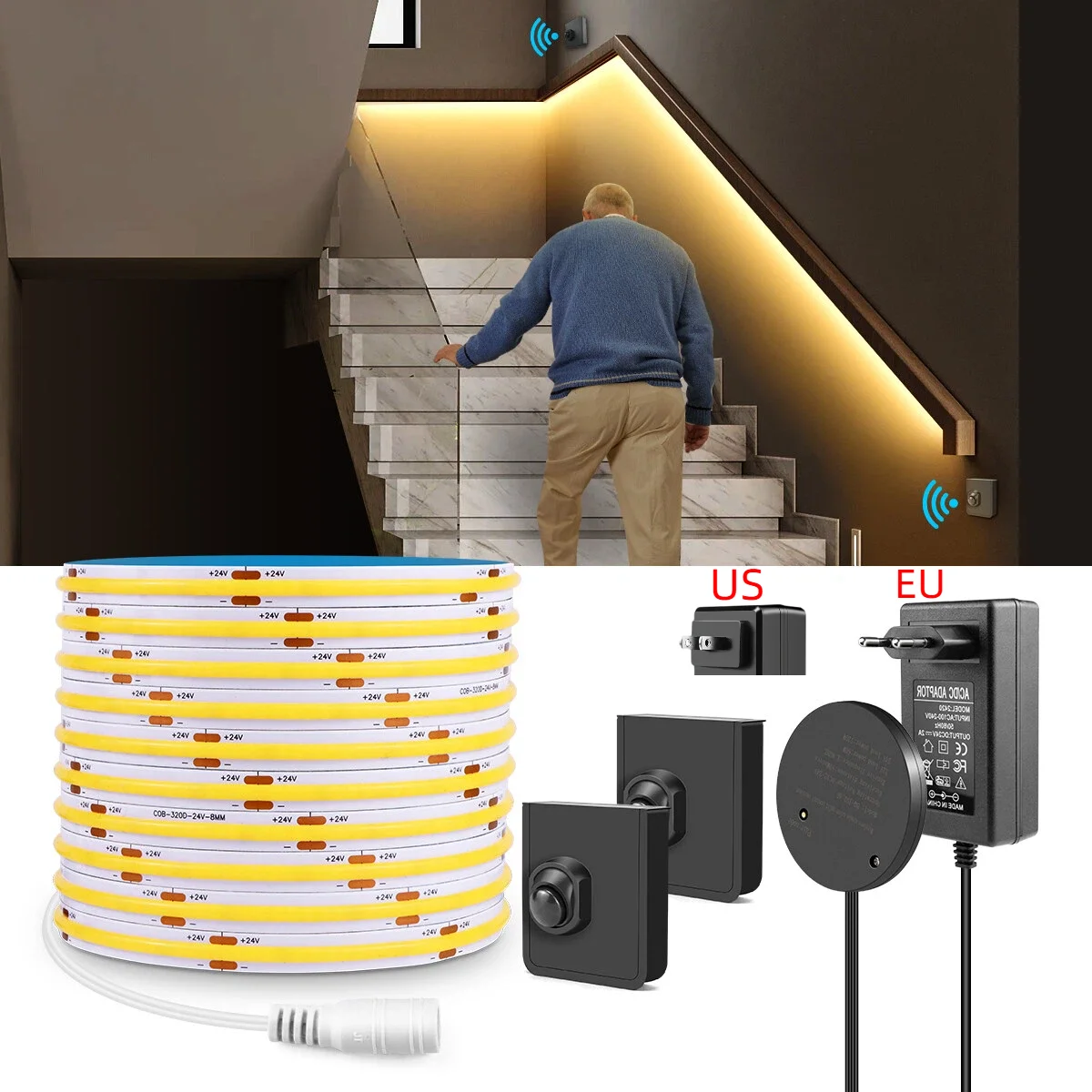 Ladder Toss Set - Sensor Gerak PIR Nirkabel Ganda yang