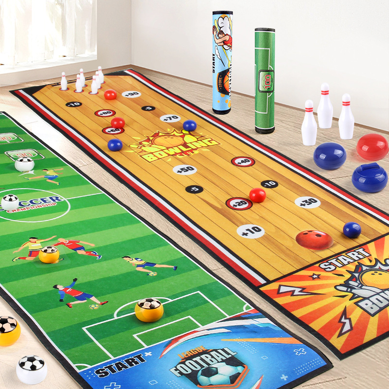 Party Games Kids Indoor - Permainan Papan Curling Sepak Bola Interaktif