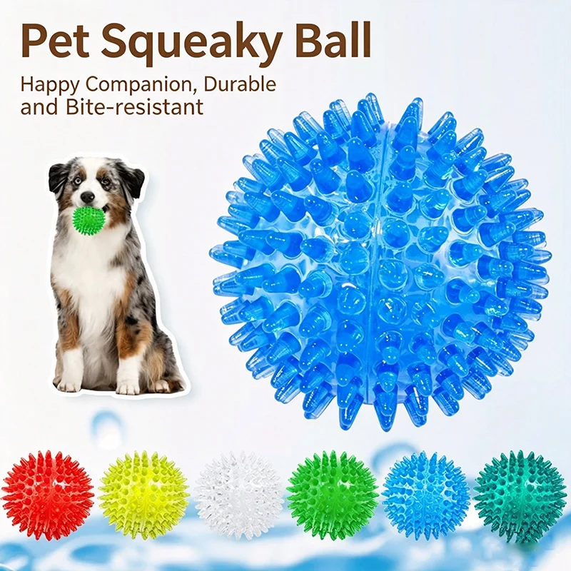 Spike Ball Game - Mainan Bola Anjing TPR Berduri, Mainan