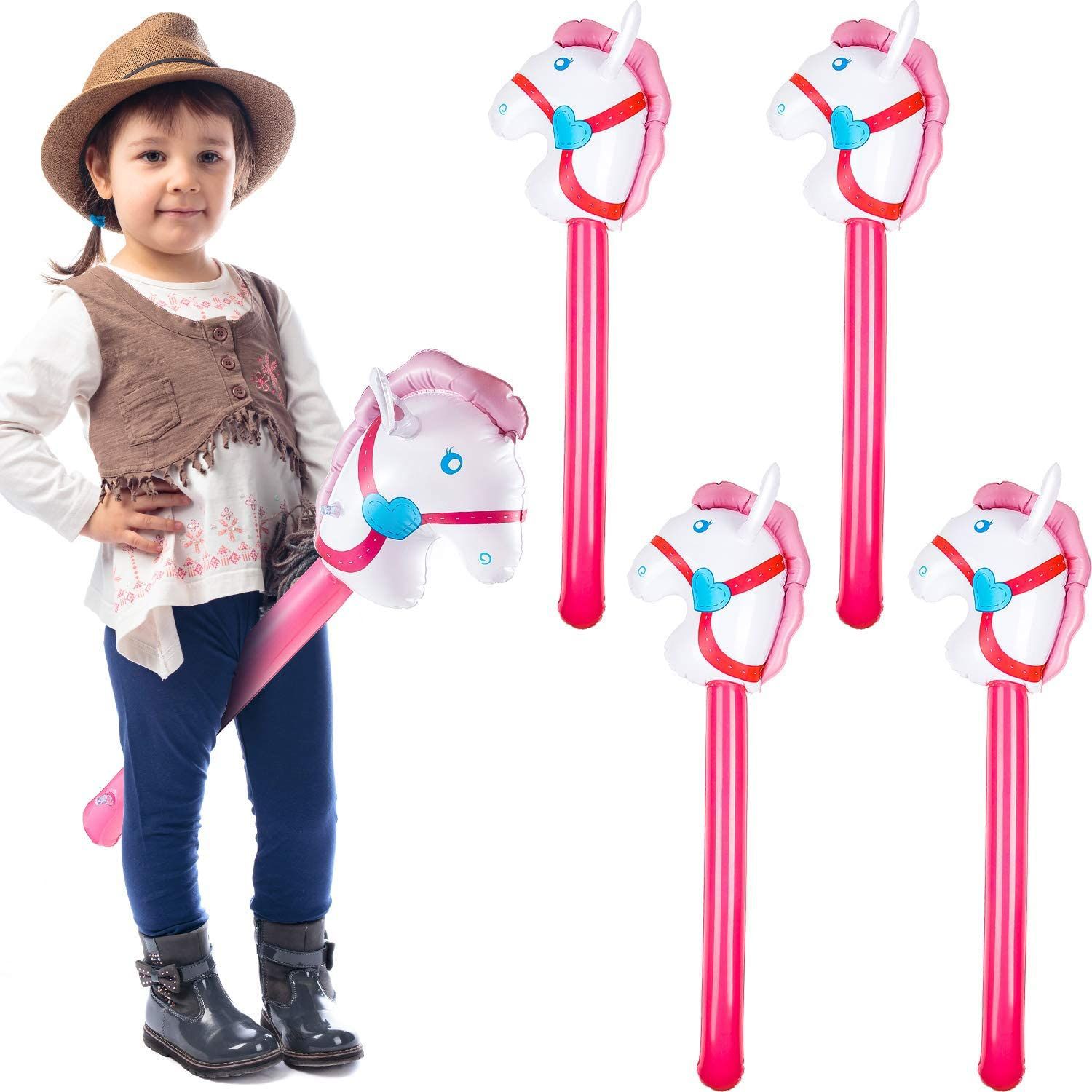 Tongkat kepala kuda tiup, balo - Party Games Bunny ulasan dan harga