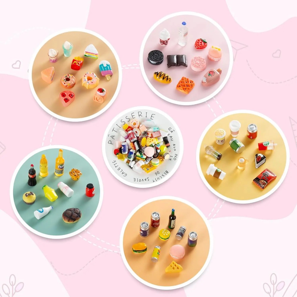 50 buah miniatur makanan botol - Party Games You Can Play ulasan dan harga