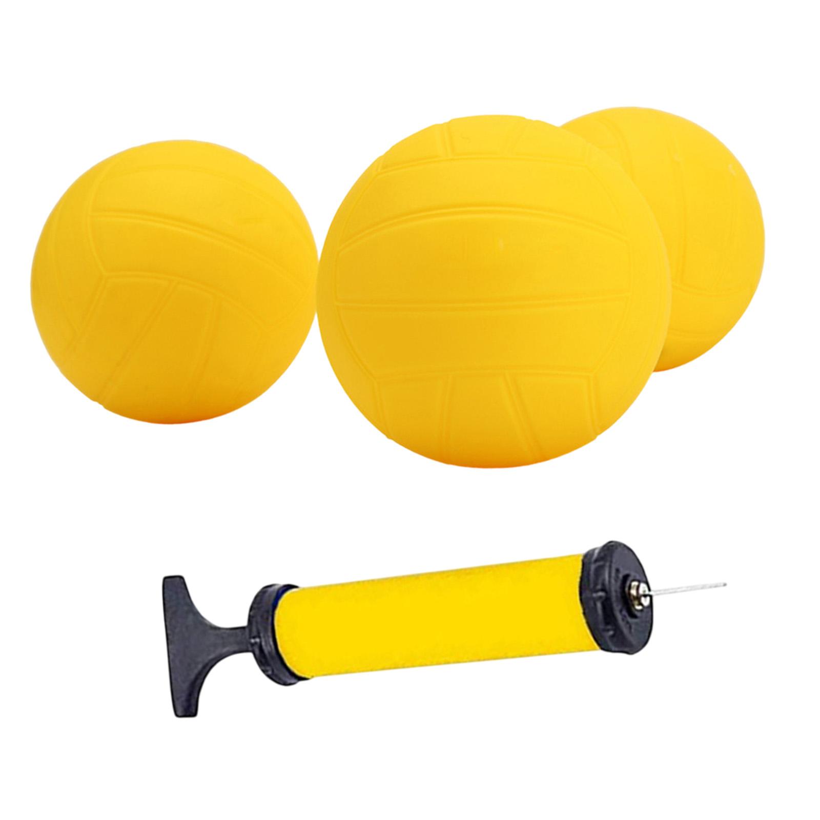 Bola Voli Mini Tiup PVC Kuning - Spike Ball Game ulasan dan harga