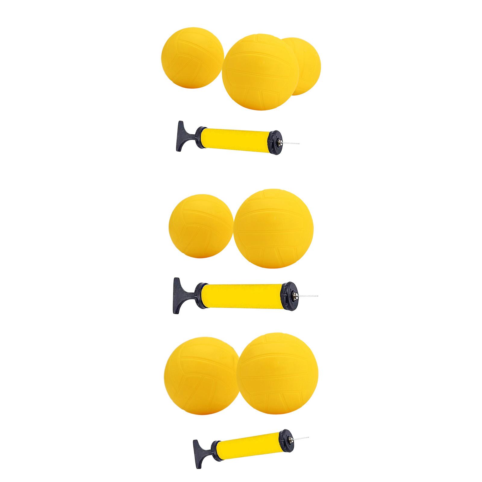 Bola Voli Mini Tiup PVC Kuning - Spike Ball Game ulasan dan harga